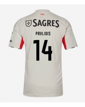Billige Fotballdrakt Benfica Vangelis Pavlidis #14 Replika Bortedrakt 2025-26 Kortermet Billige Fotballdrakt Benfica Vangelis Pavlidis #14 Replika Bortedrakt 2025-26 Kortermet